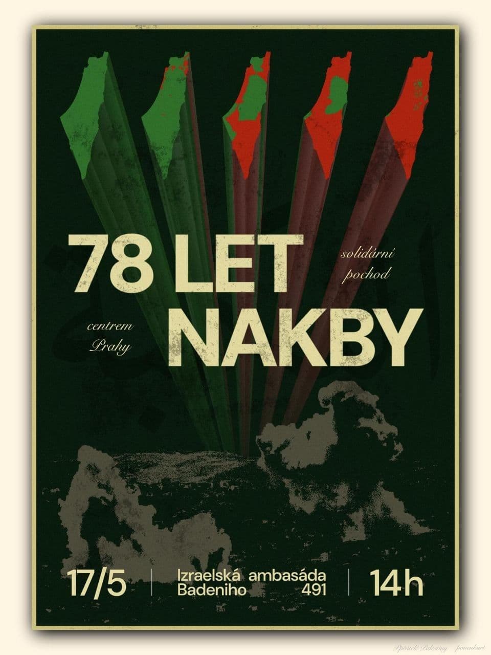 SOLIDÁRNÍ POCHOD PRAHOU K 78. VÝROČÍ NAKBY