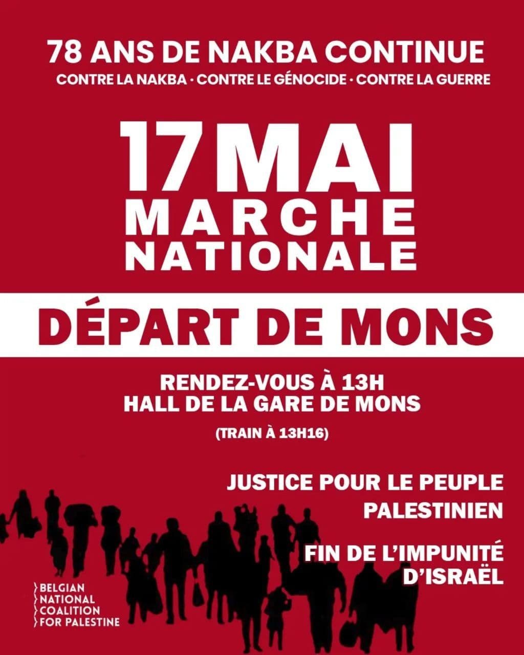 Contre la Nakba. Contre le génocide. Contre la guerre. Pour la justice