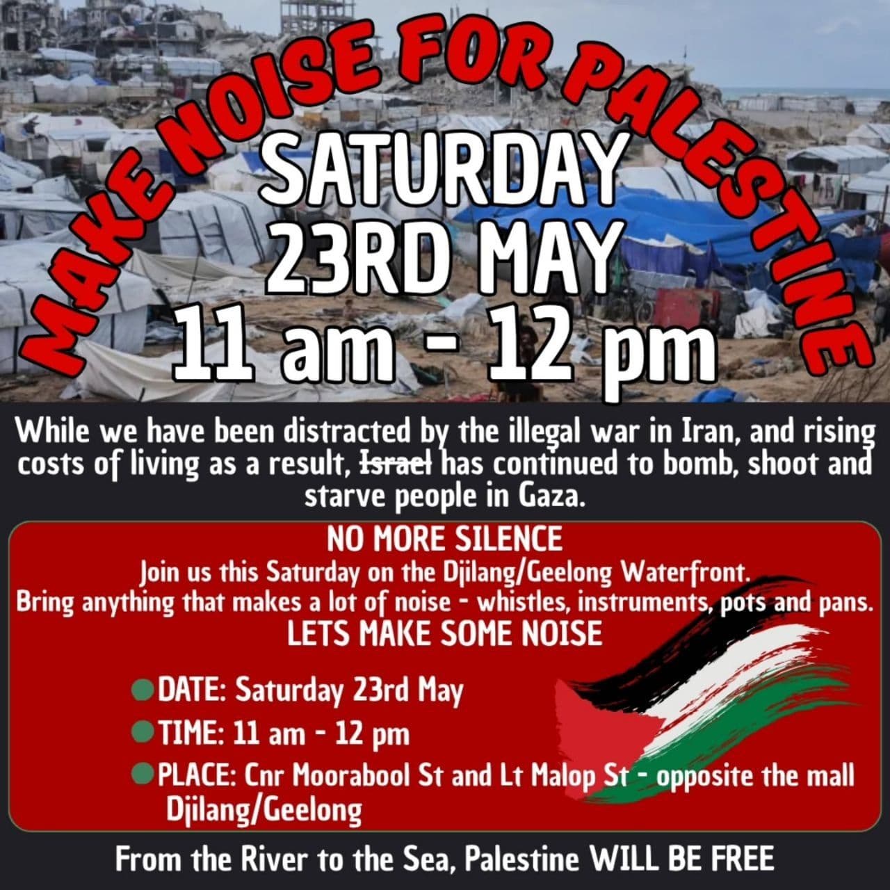 MAKE NOISE FOR PALESTINE