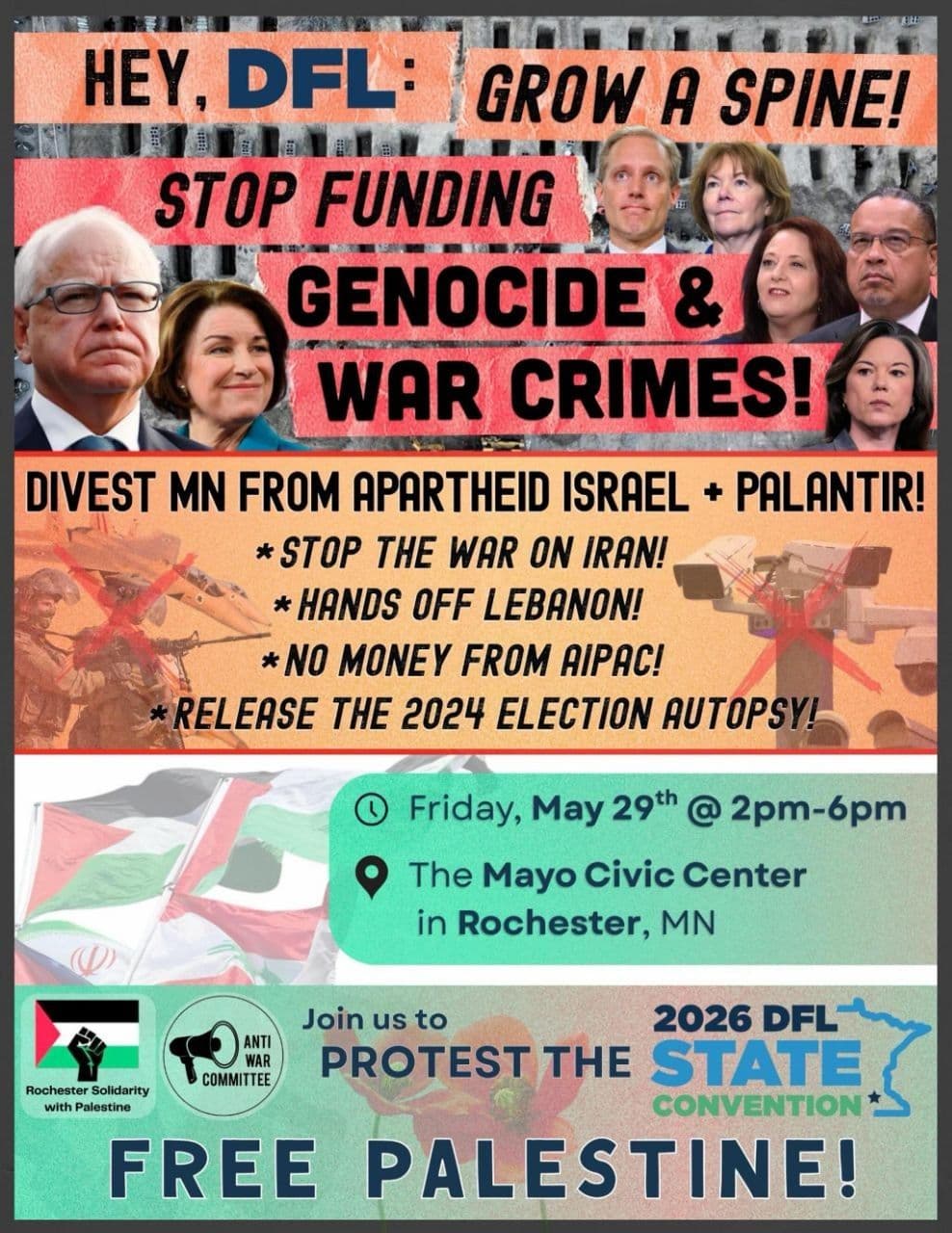 STOP FUNDING GENOCIDE & WAR CRIMES!