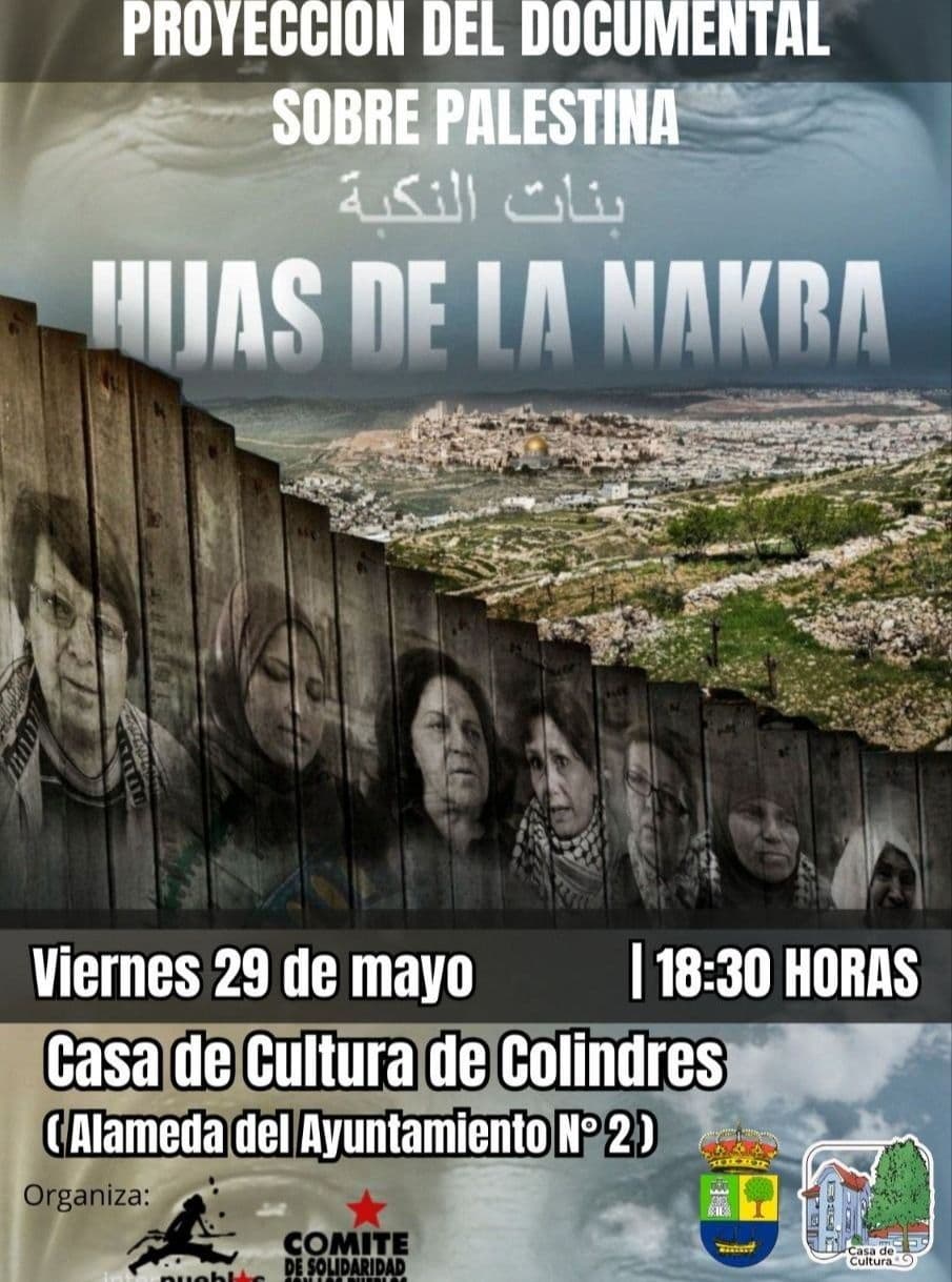PROYECCION DEL DOCUMENTAL SOBRE PALESTINA