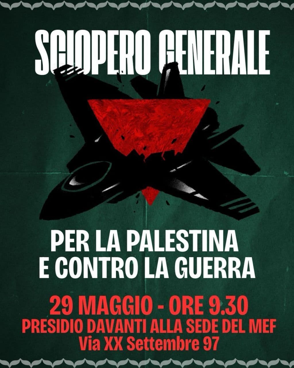 PER LA PALESTINA E CONTRO LA GUERRA