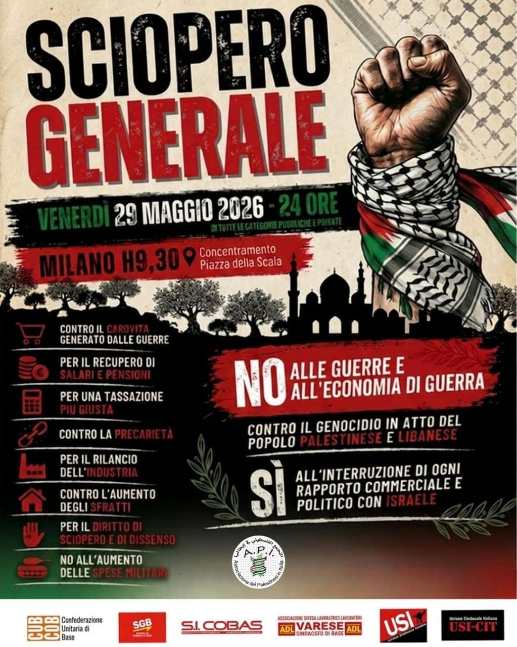 SCIOPERO GENERALE