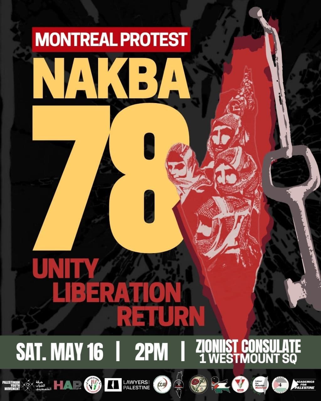 MONTREAL PROTEST NAKBA 78