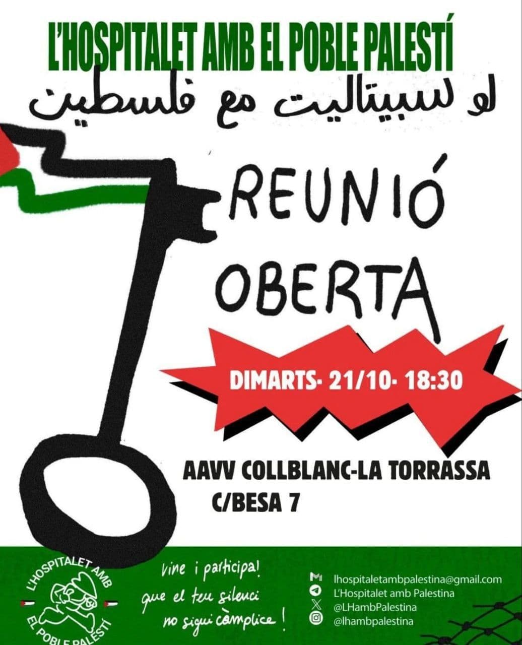 L’HOSPITALET AMB EL POBLE PALESTÍ