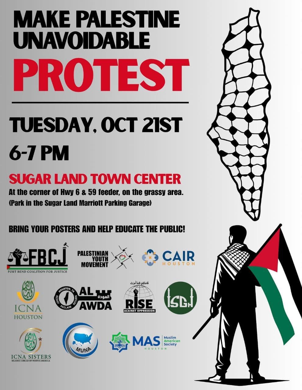 MAKE PALESTINE UNAVOIDABLE PROTEST