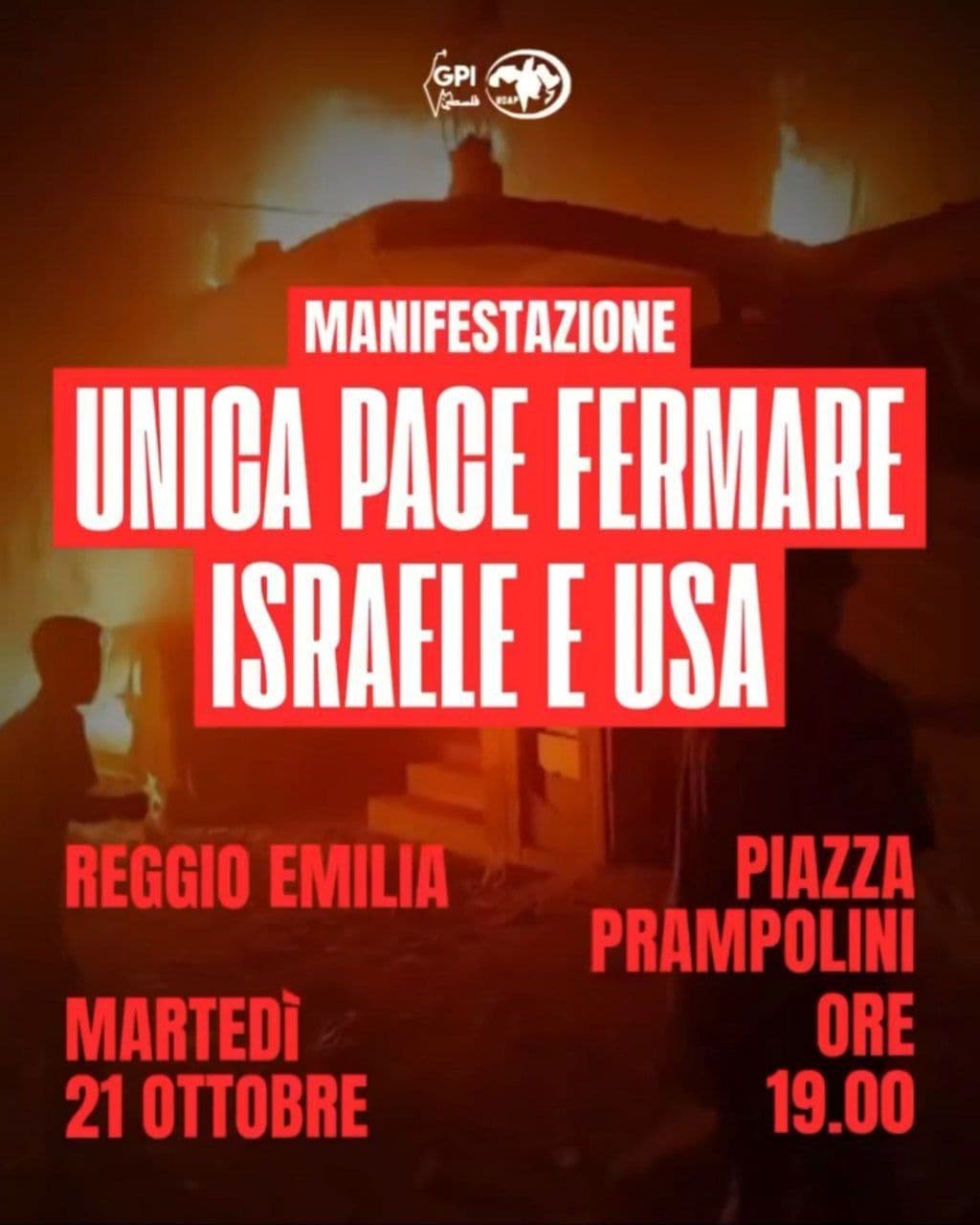 UNICA PACE FERMARE ISRAELE E USA