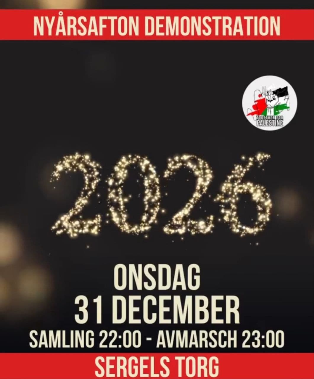 NYÄRSAFTON DEMONSTRATION