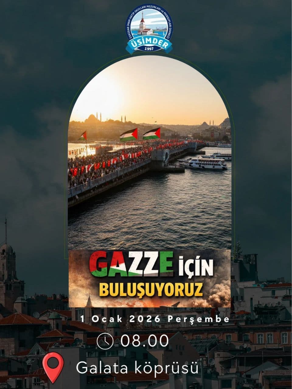 GAZZE iCÍN BULUSUYORUZ