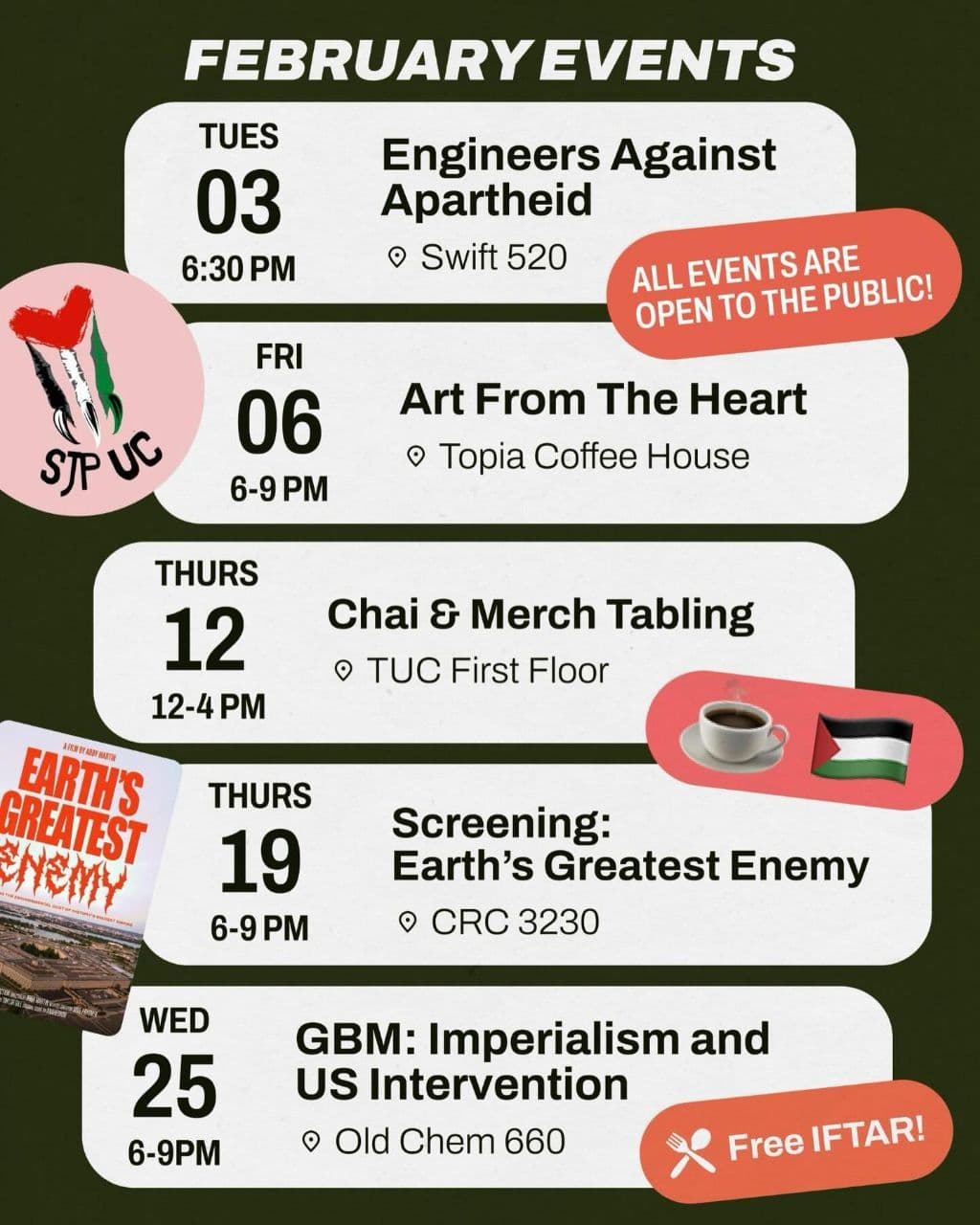 FEBRUARY EVENTS / 25 February