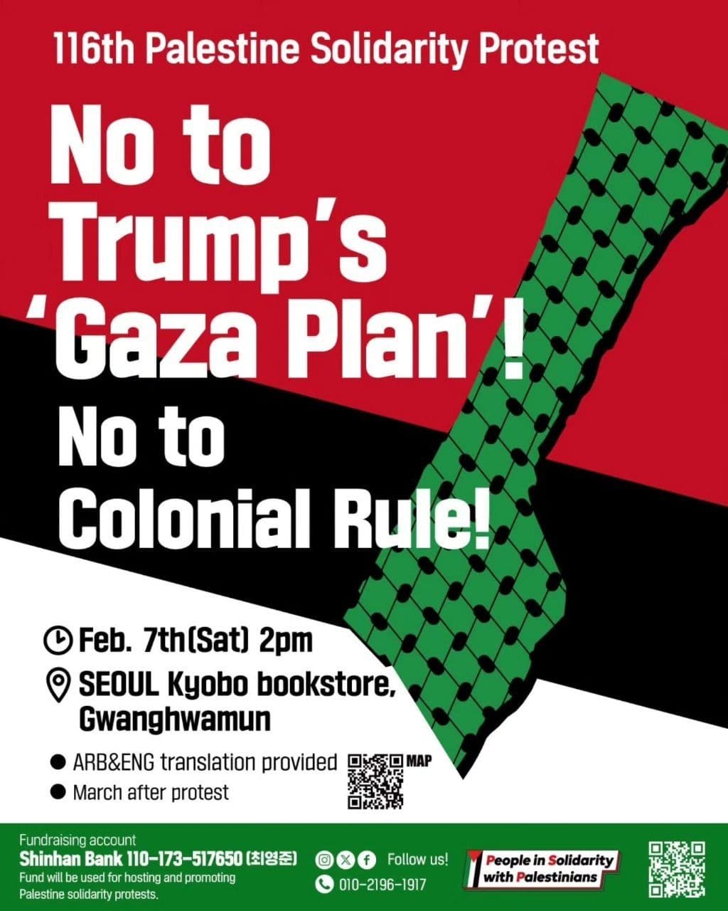 No to Trump's 'Gaza Plan'! No to Colonial Rule!