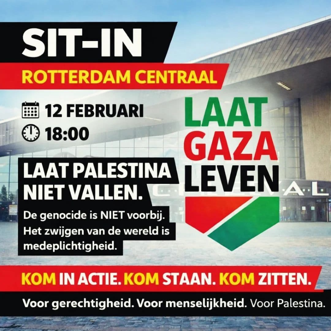 LAAT PALESTINA NIET VALLEN