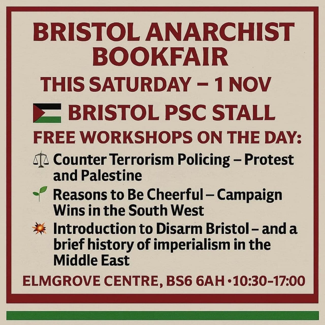 BRISTOL ANARCHIST BOOKFAIR