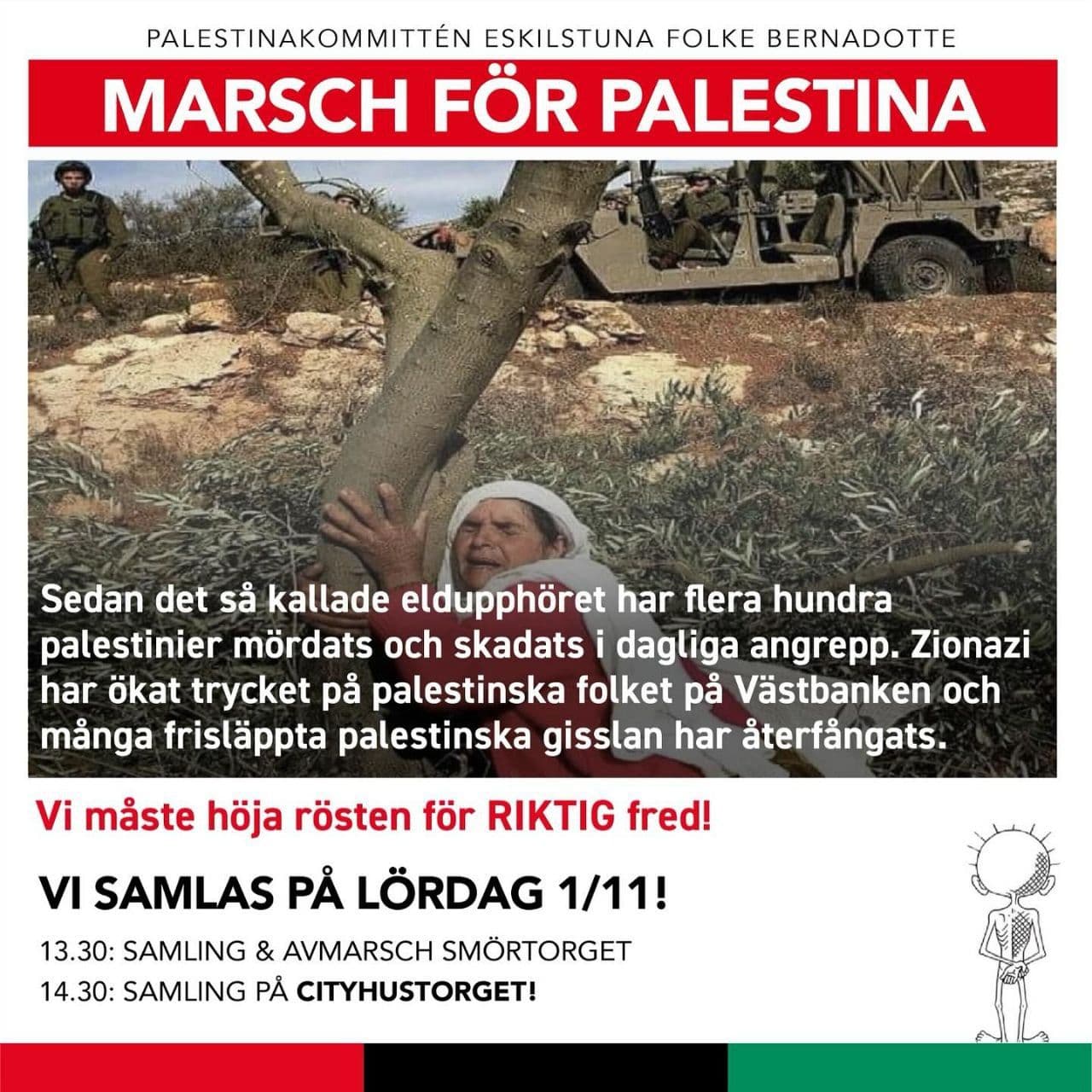 MARSCH FÖR PALESTINA / SMÖRTORGET