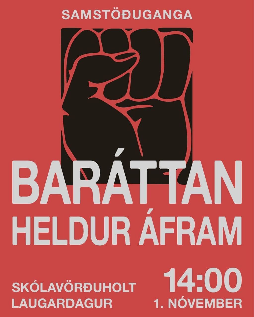 BARATTAN HELDUR ÁFRAM