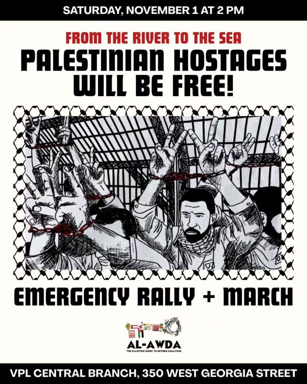 PALESTINIAN HOSTAGES WILL BE FREE!