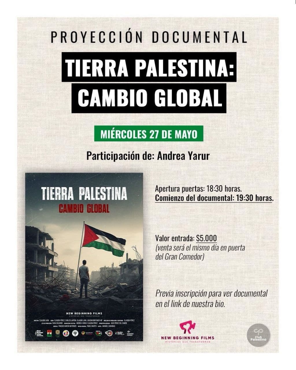 TIERRA PALESTINA: CAMBIO GLOBAL