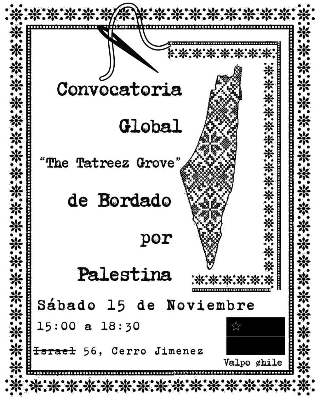 Convocatoria Global "The Tatreez Grove" de Bordado por Palestina