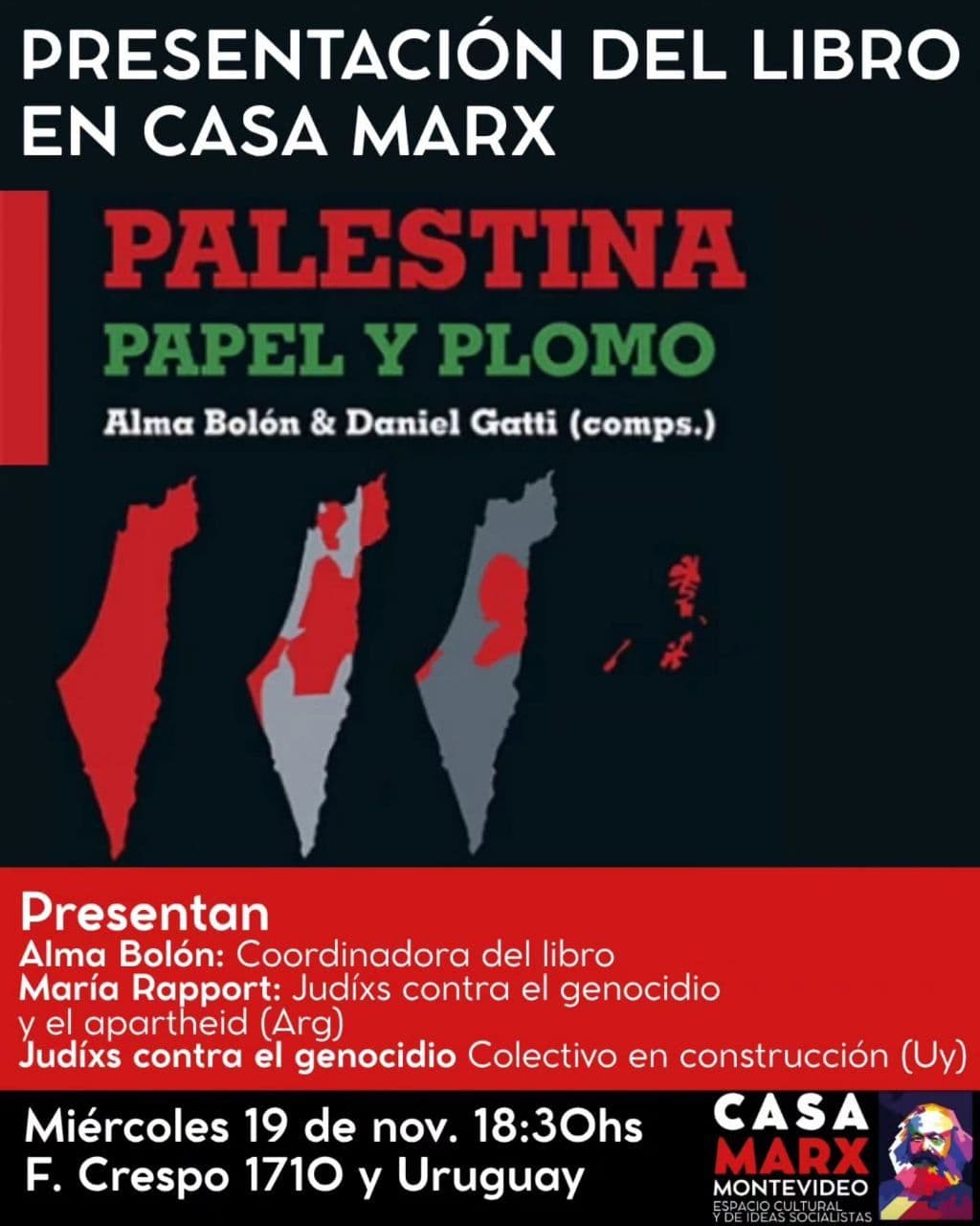 PRESENTACIÓN DEL LIBRO EN CASA MARX