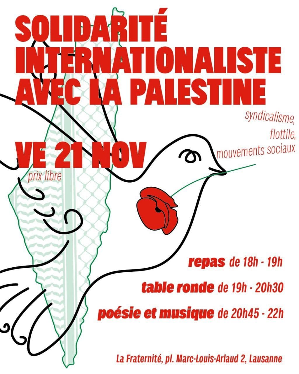SOLIDARITÉ INTERNATIONALISTE AVEC LA PALESTINE