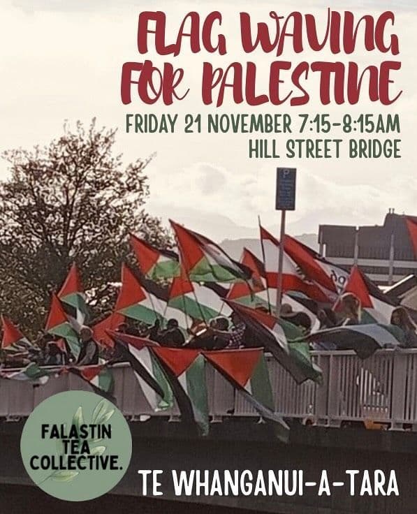 Flag waving for Palestine