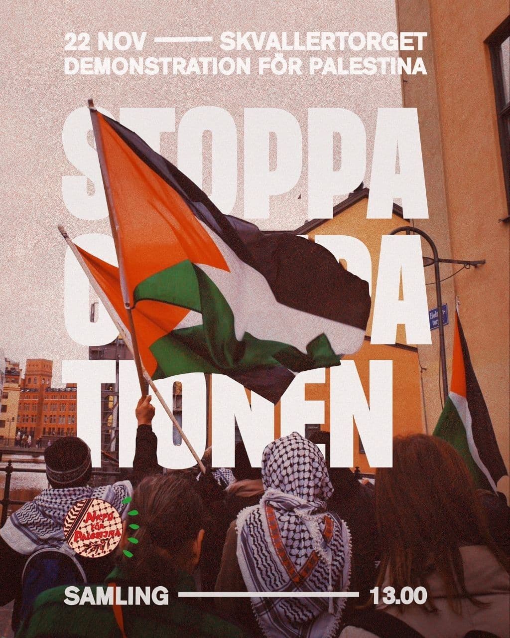 DEMONSTRATION FOR PALESTINA