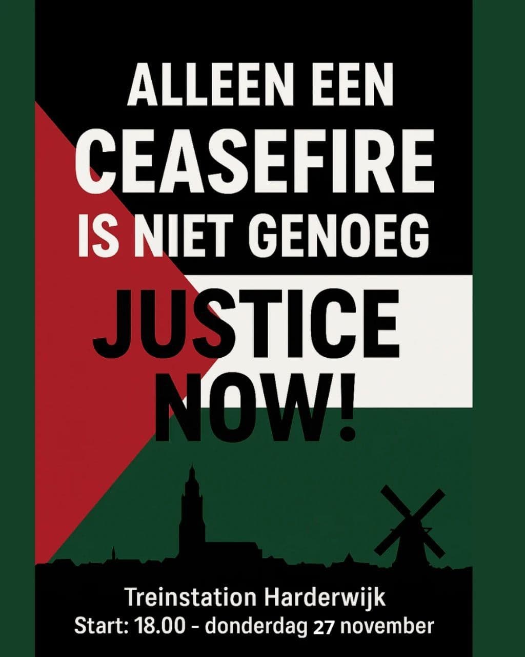 ALLEEN EEN CEASEFIRE IS NIET GENOEG