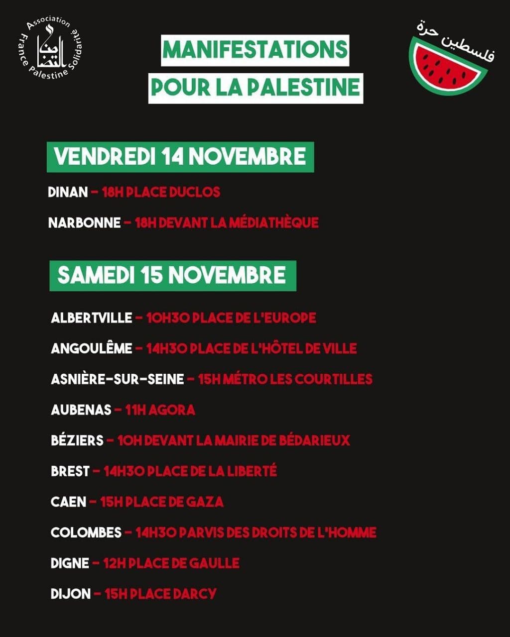 MANIFESTATIONS POUR LA PALESTINE / Digne