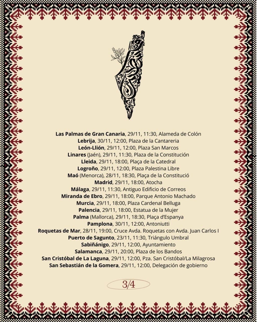 Viva Palestina libre / San Sebastián de la Gomera