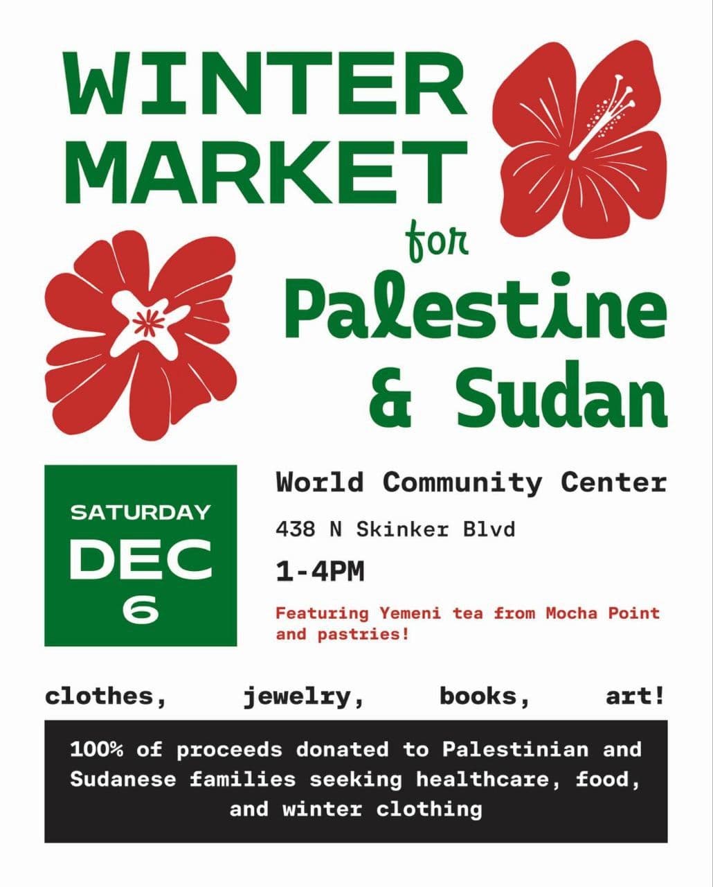 WINTER MARKET for Palestine & Sudan