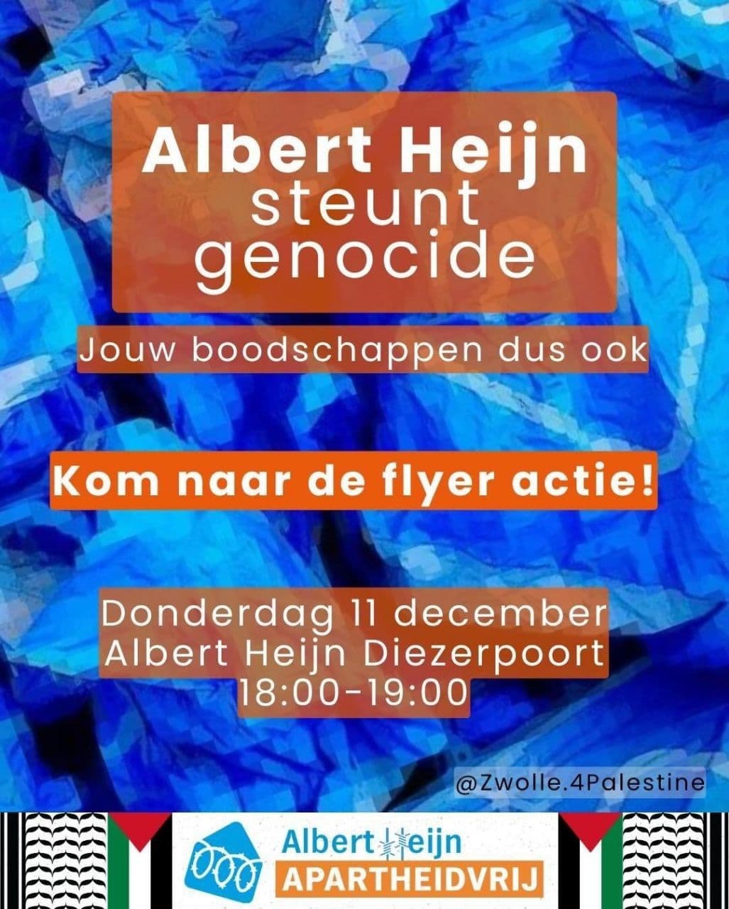 Albert Heijn steunt genocide