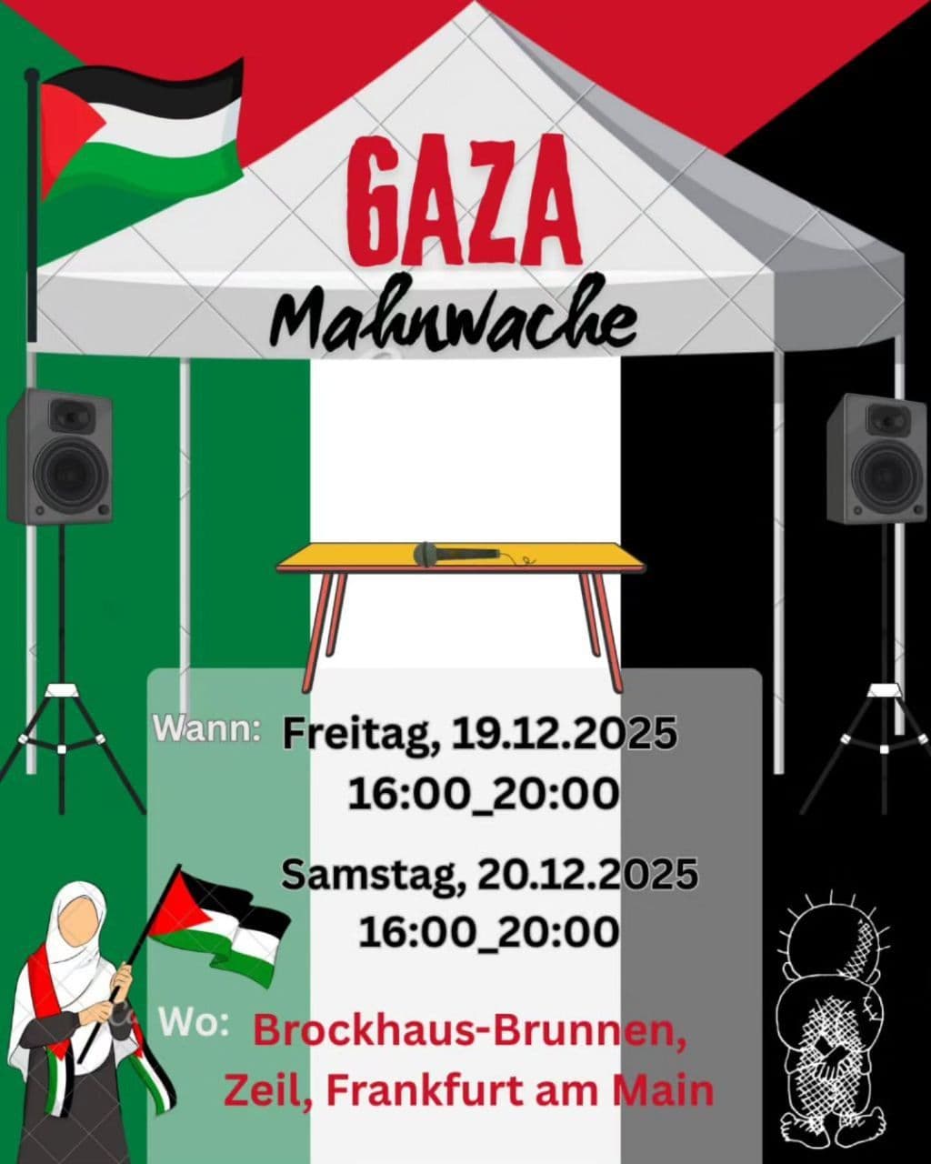 Für Menschlichkeit. Für Gerechtigkeit. Für Gaza
