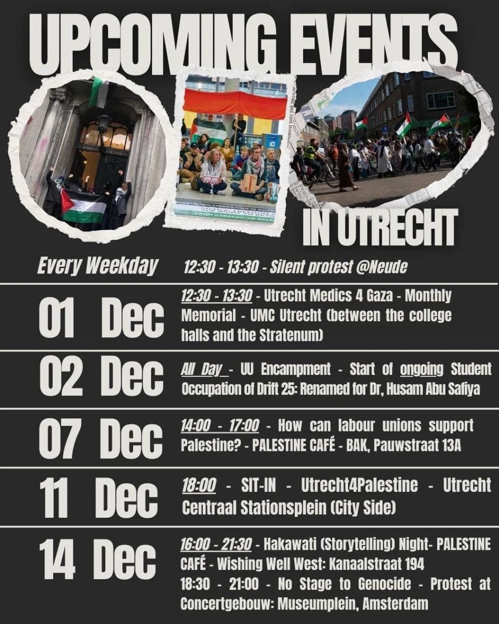 UPCOMING EVENTS / Utrecht, PALESTINE CAFÉ