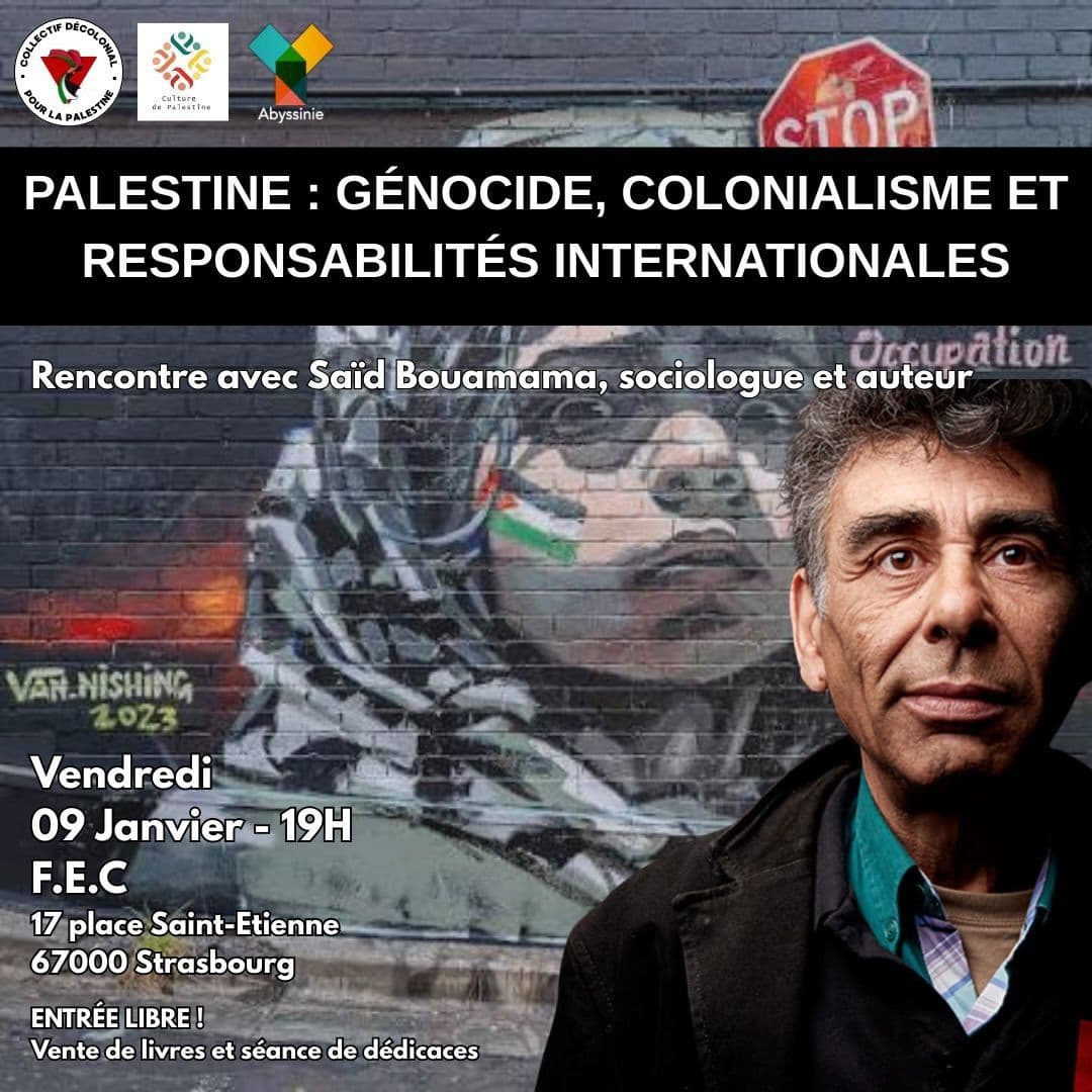 PALESTINE : GÉNOCIDE, COLONIALISME ET RESPONSABILITÉS INTERNATIONALES