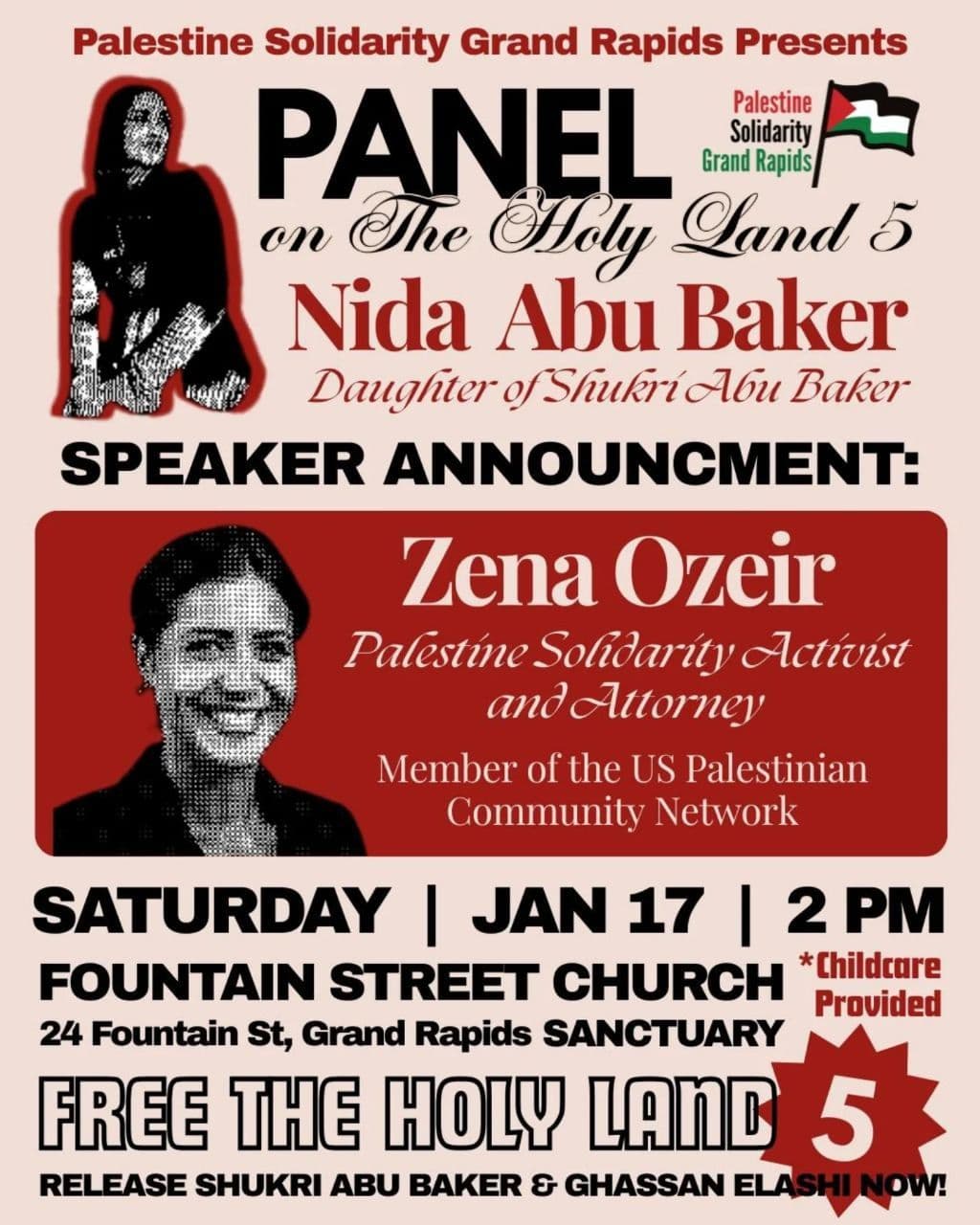 Free THE HOLY LAND 5!