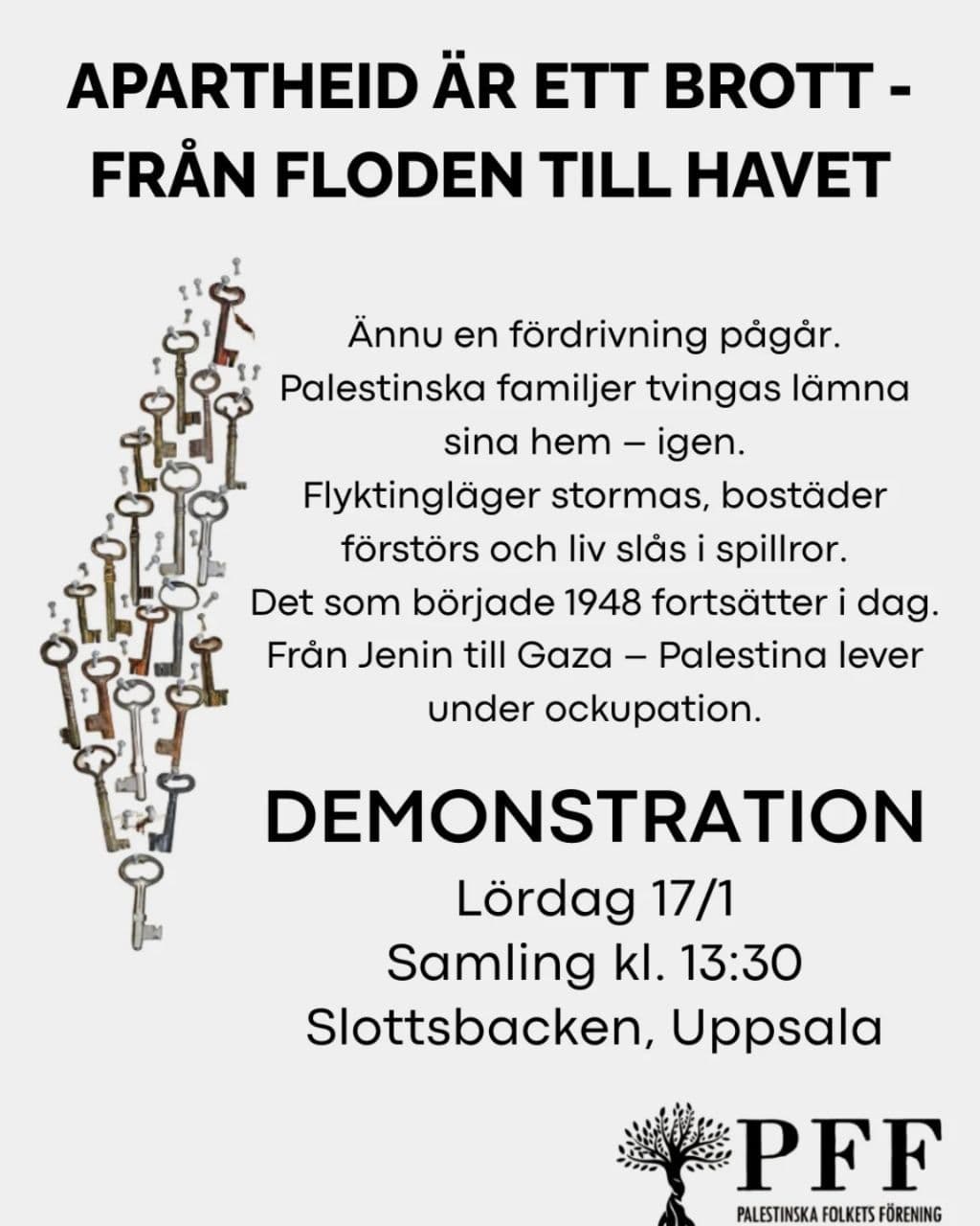 APARTHEID ÄR ETT BROTT - FRÄN FLODEN TILL HAVET