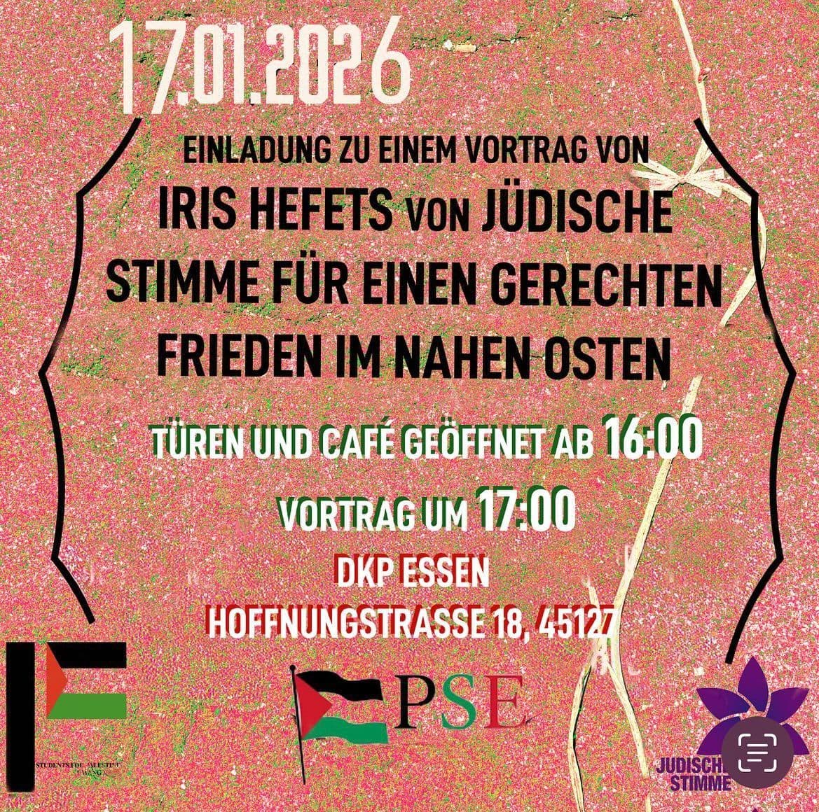 IRIS HEFETS VON JÜDISCHE STIMME FÜR EINEN GERECHTEN FRIEDEN IM NAHEN OSTEN