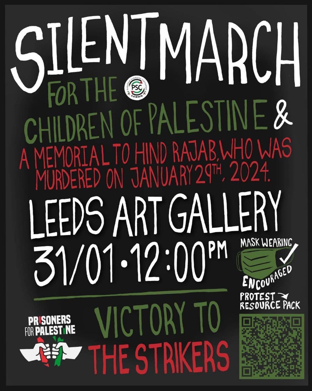 SILENT MARCH FOR THE CHILDREN OF PALESTINE