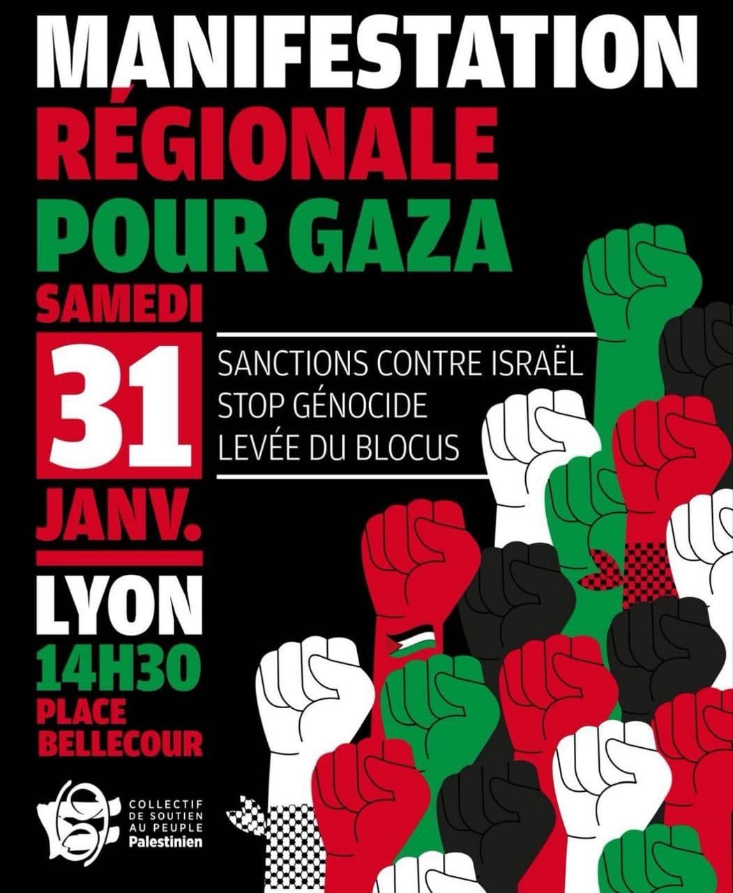 MANIFESTATION REGIONALE POUR GAZA