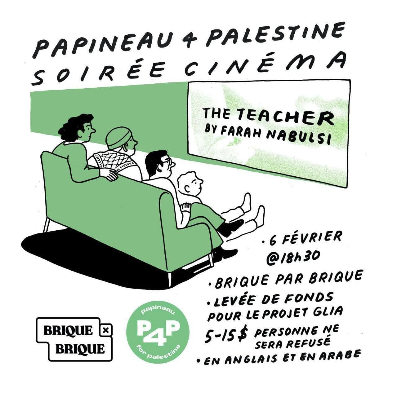 PAPINEAU A PALESTINE SOIRÉE CINÉMA