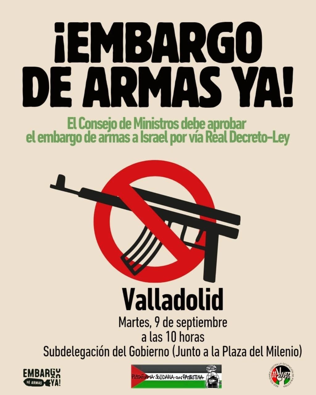 ¡EMBARGO DE ARMAS YA! (Valladolid)