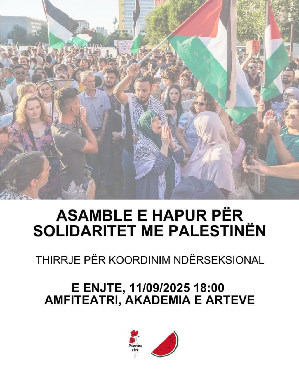 ASAMBLE E HAPUR PËR SOLIDARITET ME PALESTINËN