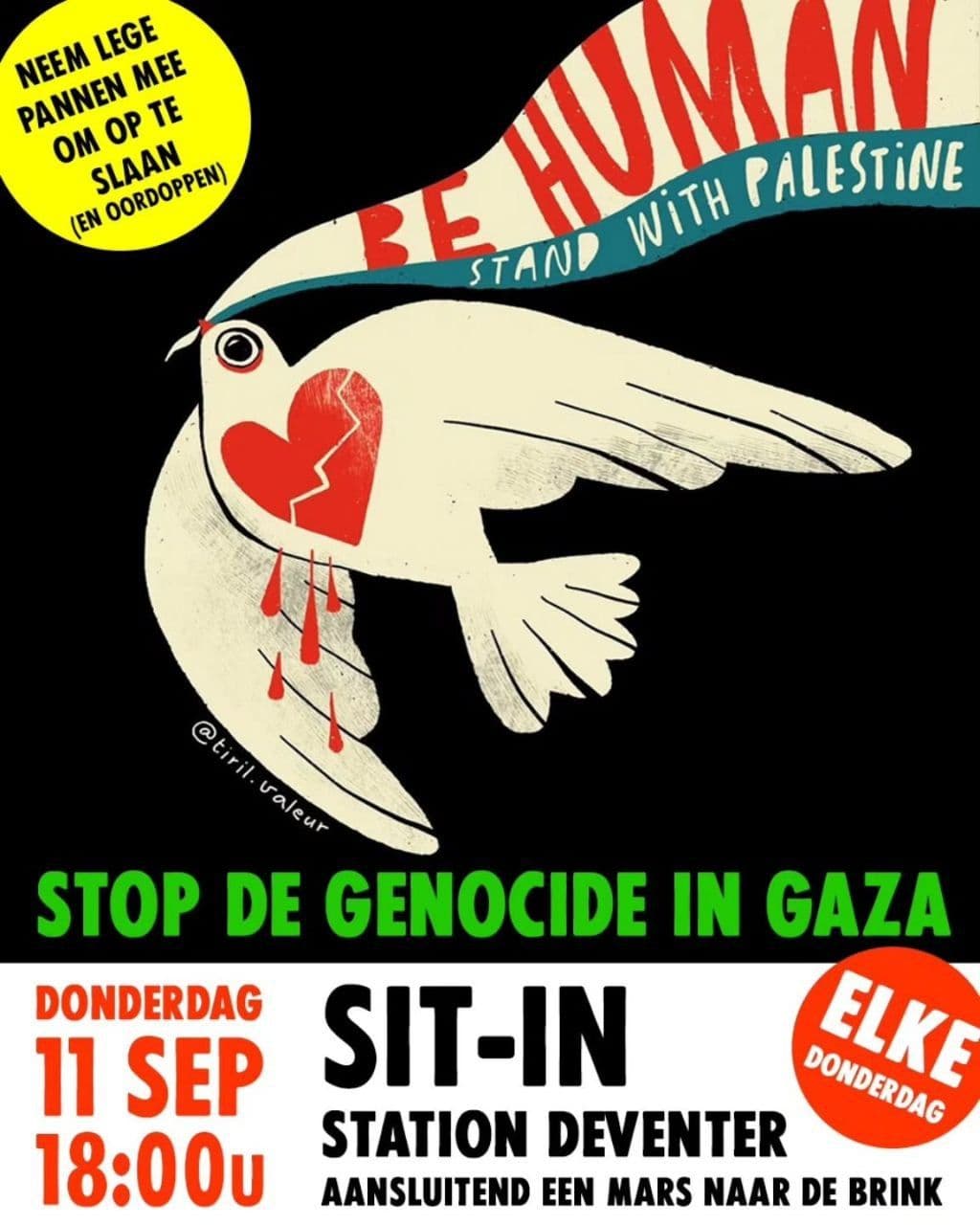 STOP DE GENOCIDE IN GAZA