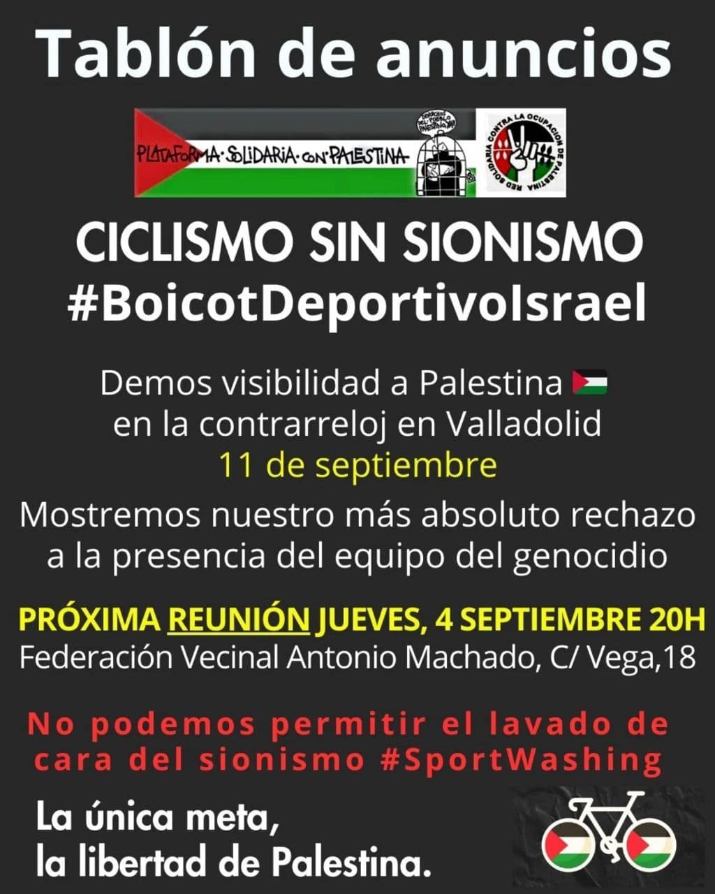 CICLISMO SIN SIONISMO