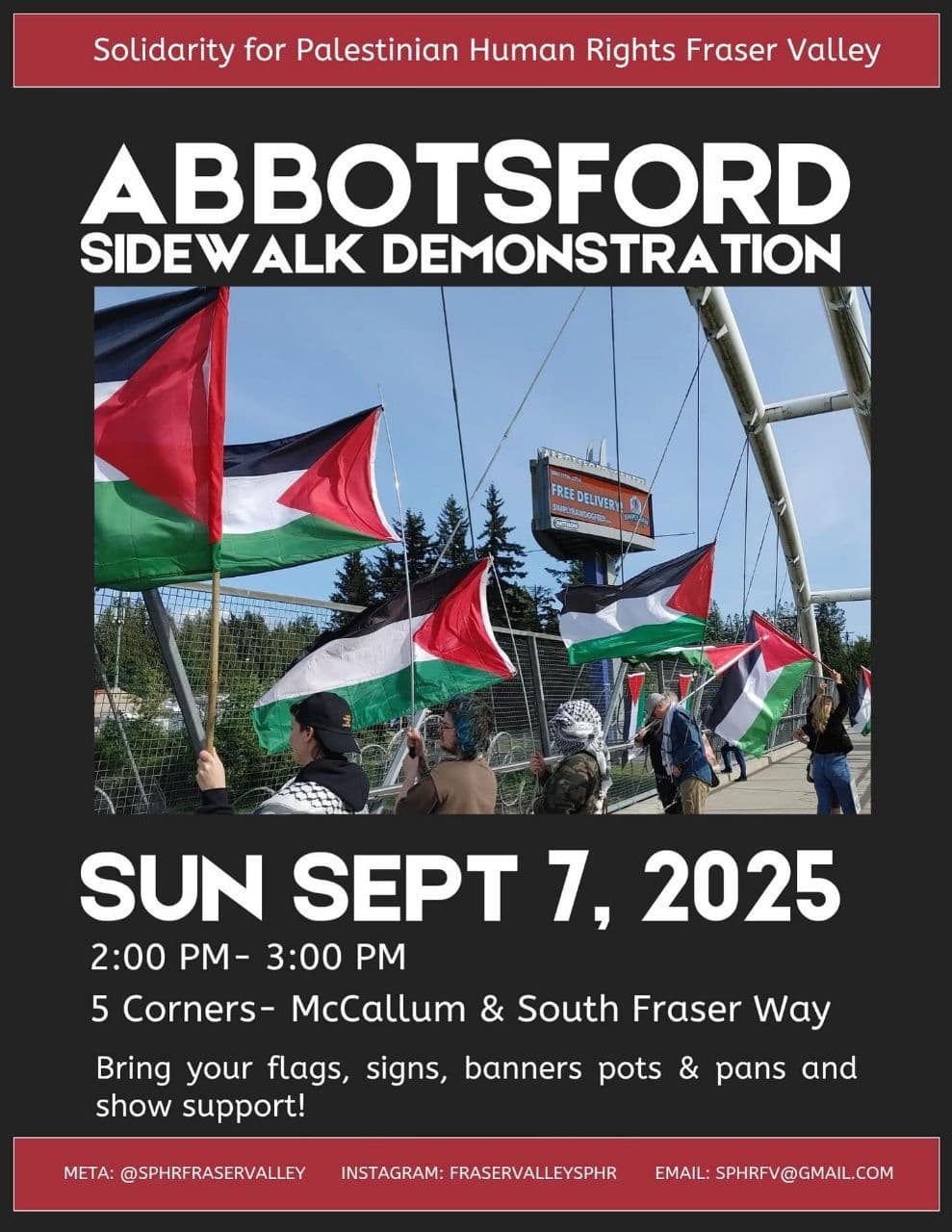 ABBOTSFORD SIDEW ALK DEMONSTRATION