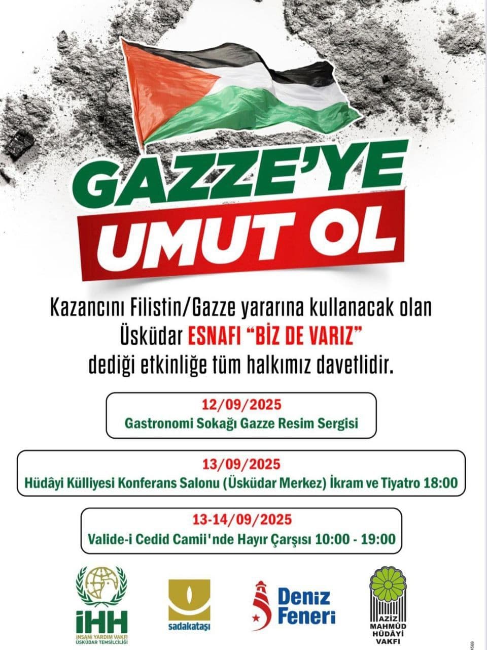 GAZZE'YE UMUT OL (Gastronomi Sokagi Gazze Resim Sergisi)