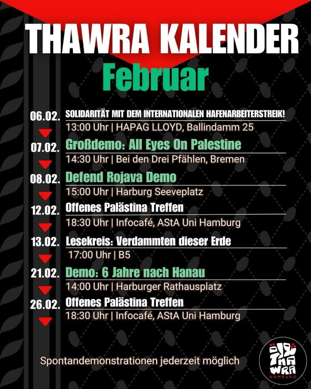 THAWRA KALENDER / Harburg