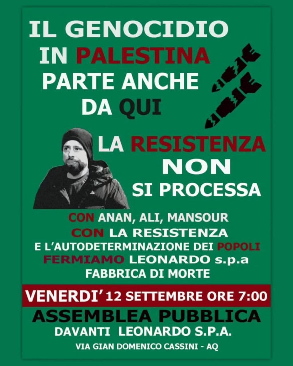 IL GENOCIDIO IN PALESTINA PARTE ANCHE DA QUI