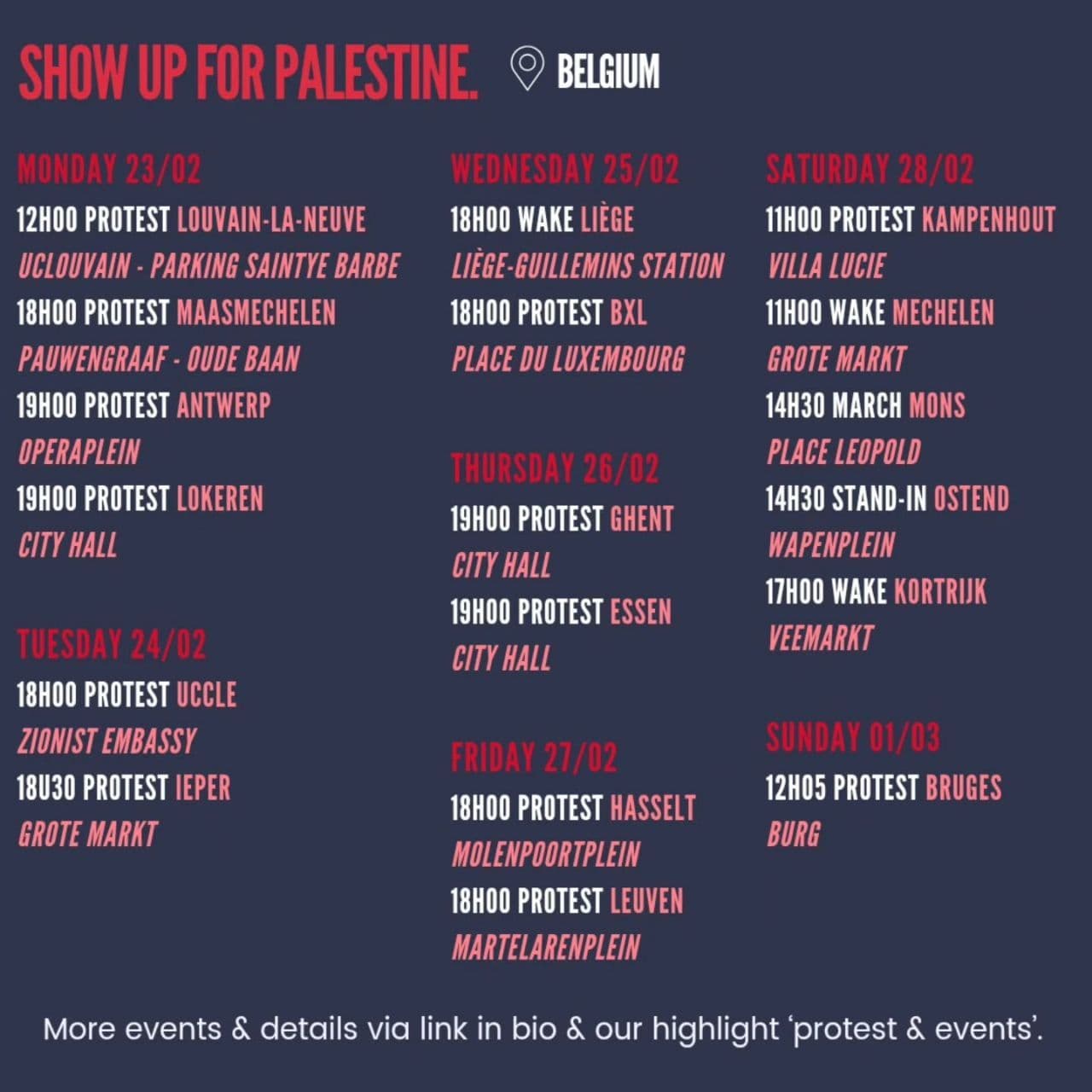 SHOW UP FOR PALESTINE / Ottignies-Louvain-la-Neuve