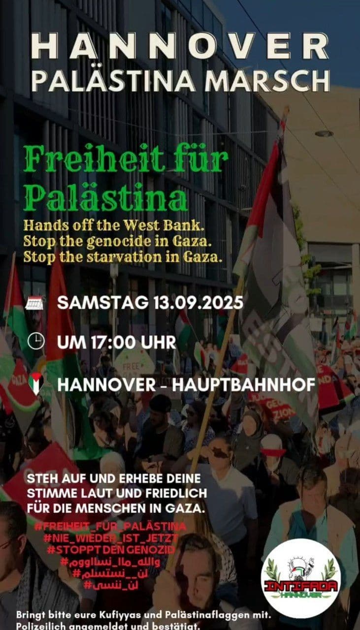 HANNOVER PALÄSTINA MARSCH